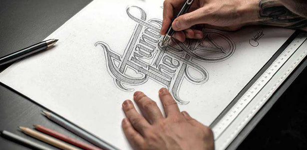 طراحی لوگو با دست